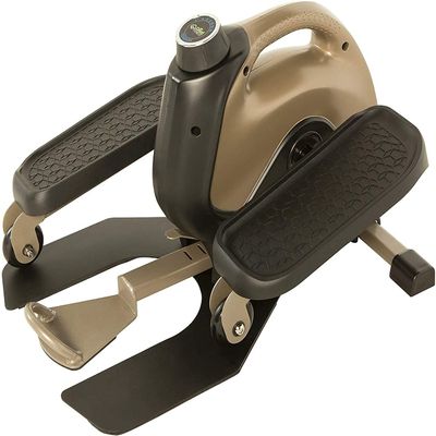 EXERPEUTIC 900E EXERWORK No Impact Bluetooth Smart Cloud Fitness Under Desk Elliptical with Extendable Chair Hook and Free App