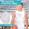 TUOY Youth Padded Shirt Chest Rib Protector Heart Guard Sternum Protective Compression Shirt for Baseball Football Basketball Lacrosse - Medium view 4