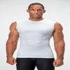 DEVOPS 3 Pack Men's Athletic Compression Shirts Sleeveless (Large, Black/Camo Grey/White) view 4