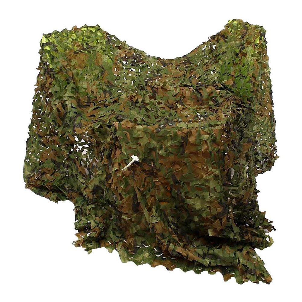 LIYFF-Tarps Woodland Camo Netting Oxford Polyester Camouflage Net Army Mesh Nets Sunscreen Nets for Camping Military Hunting Shooting Plant Awning Canopy