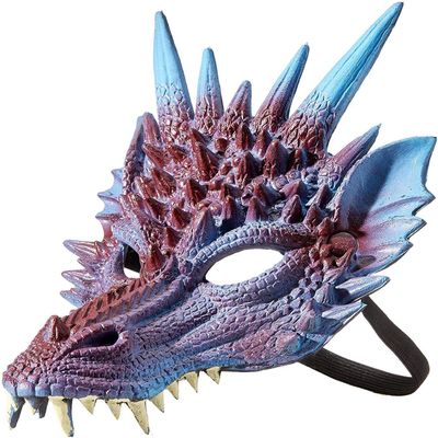 HMS Supersoft Dragon Mask -Pl Adult Costume, Purple, One Size