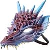 HMS Supersoft Dragon Mask -Pl Adult Costume, Purple, One Size view 1