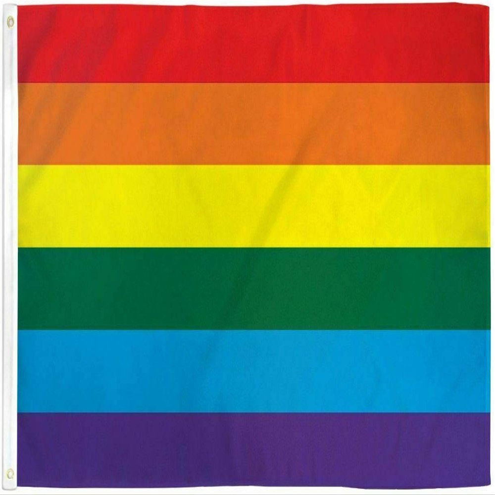 AES American Wholesale 3x5 Rainbow Lesbian Gay UltraBreeze 5x3ft Poly Flag Grommets Super Polyester
