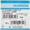 SHIMANO Full Axle FH-MT400-B 148MM Axles, Adults Unisex, Multicolor (Multicolor), Mt400 view 3