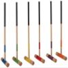 Amazon Basics Croquet Set, Six Player, Black (hardwood mallets, polymer balls, wickets,hardwood stakes) view 2