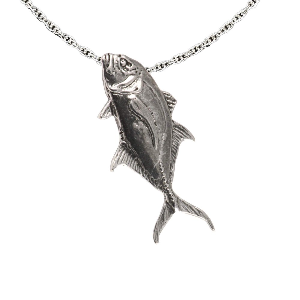 Antique Pewter Jack Crevalle Pendant S026PEN