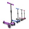 6KU Scooters for Kids 3-10 Year Old with Flash Wheels, Toddler Scooter 4 Adjustable Height, Extra-Wide PU LED Wheels, 3 Wheel Scooters for Girls & Boys (Purple) view 1
