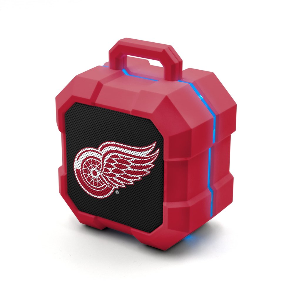 NHL Detroit Red Wings ShockBox LED Wireless Bluetooth Speaker, Team Color