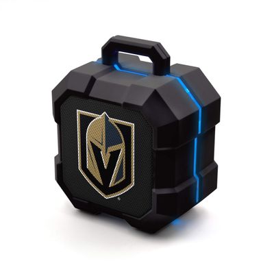 NHL Vegas Golden Knights ShockBox LED Wireless Bluetooth Speaker, Team Color