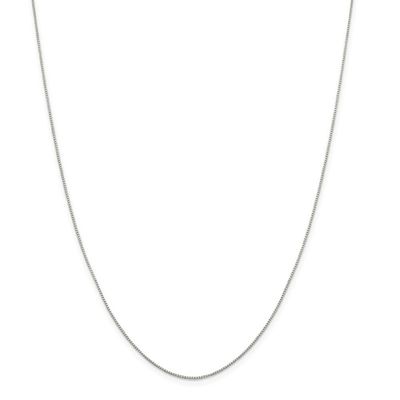 925 Sterling Silver 0.8mm 8 Side Diamond-cut Box Chain