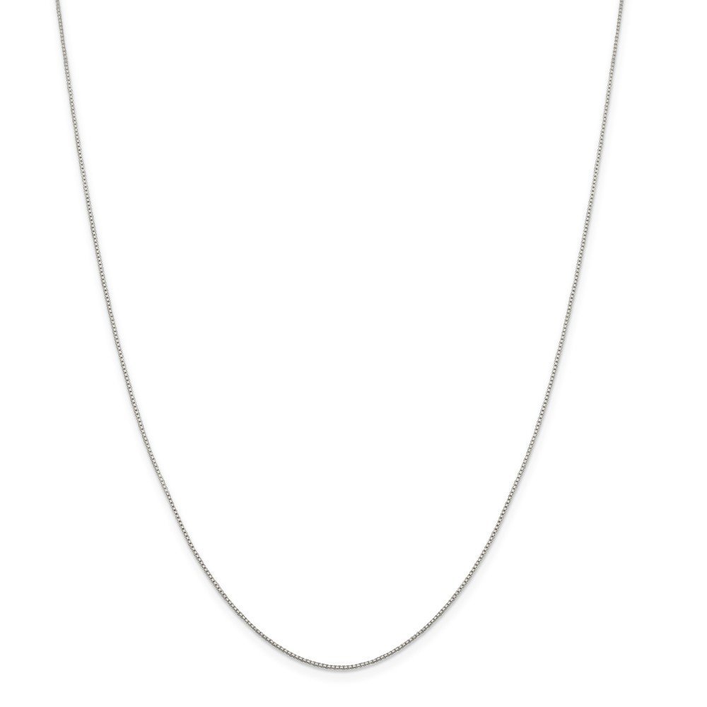 925 Sterling Silver 0.8mm 8 Side Diamond-cut Box Chain