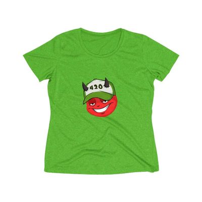 420 Nasty Nate Women's Heather Wicking Tee