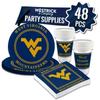 West Virginia Mountaineers Party Supplies 48 Piece Officially Licensed University Set: 16 oz. Plastic Beverage Cups, 9" Paper Plates, Luncheon Napkins, Party Supplies for 16 Guests by Westrick view 1