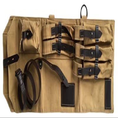 German WWII MP 40/MP40 Canvas & Leather Carry Case, MP40 Schmeisser (GET FREE MP40 SLING) (KHAKI)