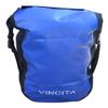 Pannier single bag, Waterproof, Black, for touring and Reflective spots for visibility at nights view 1