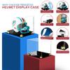 PENNZONI Football Helmet Display Case Full Size | Crystal Clear Acrylic Display Case | Dual Layered Black Base Helmet Case with Gold Risers | Counter Helmet Display | No Assembly Required view 3