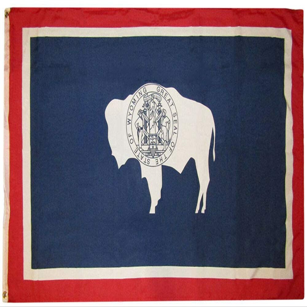 AES American Wholesale Superstore 3x5 State of Wyoming 3'x5' Rough Tex 100D Oxford Polyester Premium Quality Flag