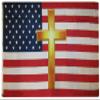 American Wholesale Superstore 3x5 American USA Christian Cross 3'x5' Jesus 100D Oxford Polyester Flag view 1