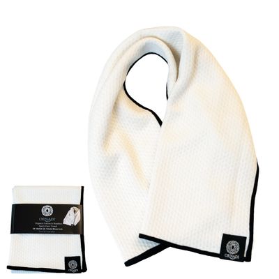 Premium Gym Towel Eco Organic Cotton Extra Soft Bamboo Viscose Face Sweat Cloth for Sensitive Skin Absorbent Workout Travel Protection 14 X 34 Made in USA