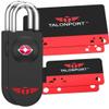 Talonport Keyless TSA Approved Suitcase Luggage Locks, Black 2-Pack view 1