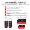 Talonport Keyless TSA Approved Suitcase Luggage Locks, Black 2-Pack view 3