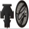 Descente Golf DQCOJX50 BK00 SWAROVSKI CRYSTAL Golf Marker, Elegant, Stylish, Black view 1