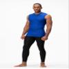 DEVOPS 3 Pack Men's Athletic Compression Mesh Sleeveless Shirts (Small, Black/Blue/White) view 4