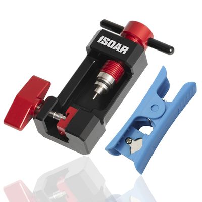 ISOAR Upgraded Needle Driver Insertion Tool,Bicycle Hydraulic Hose Fitting Insert Tool with Hydraulic Hose Cutter,Install Olive Banjo Set Tool