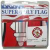 AES American Wholesale 3x5 Fire Dept Department Emblem White Premium Quality Polyester Flag Banner view 3