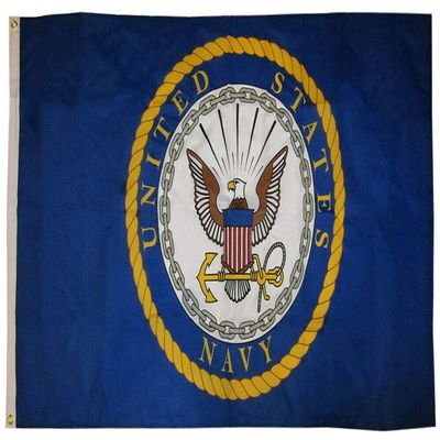 American Wholesale 3x5 USN US United States Us Military Emblem 3'x5' Premium Quality Polyester Flag (RAM)