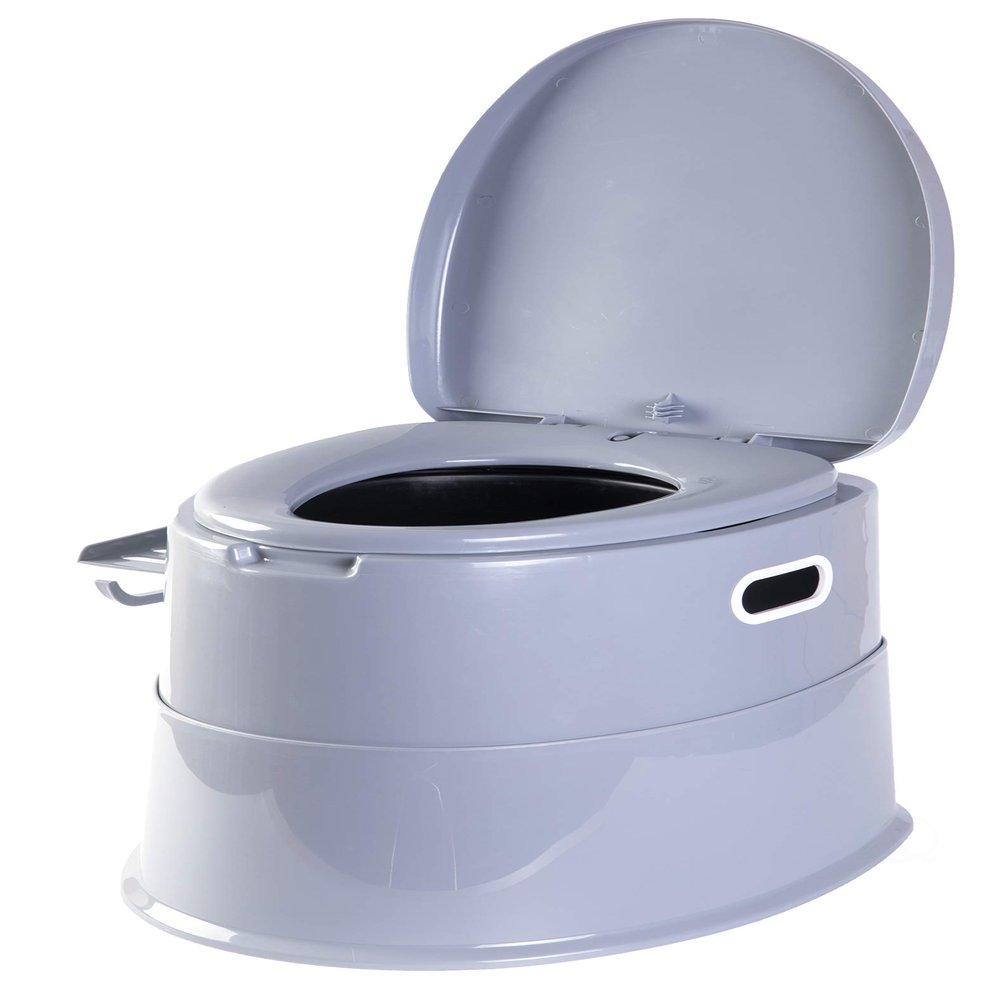 Folding Portable Toilet for Adults with Lid Travel & Camping Porta Potty for Car, Outdoor and Emergency Use