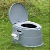 Folding Portable Toilet for Adults with Lid  Travel & Camping Porta Potty for Car, Outdoor and Emergency Use view 2