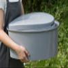 Folding Portable Toilet for Adults with Lid  Travel & Camping Porta Potty for Car, Outdoor and Emergency Use view 3