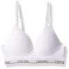 Calvin Klein Kids Girls' Seamless Hybrid Bra, White, 30A view 1