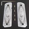1911 Grips Full Size Ivory Colt Checkered W Ambi Cut view 1