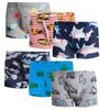 Boboking Little Boys Boxer Briefs Dinosaur Truck Toddler Kids Underwear Mixed (Pack of 6) 2T/3T view 1