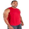 DEVOPS 3 Pack Sleeveless Men's Muscle Shirts Dry Fit Tank Top (Small, Black/Charcoal/Red) view 2