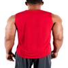 DEVOPS 3 Pack Sleeveless Men's Muscle Shirts Dry Fit Tank Top (Small, Black/Charcoal/Red) view 3