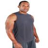 DEVOPS 3 Pack Sleeveless Men's Muscle Shirts Dry Fit Tank Top (Small, Black/Charcoal/Red) view 4