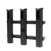 FHelectronic 3 Hole Fishing Rod Holder with 4Pieces Mounting Screws fit for Vertically Mounted Yacht or Boat (Black) view 3