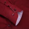 Alex Vando Mens Bamboo Dress Shirts Wrinkle Free Regular Fit Stretch Button Down Shirt,Burgundy,L view 4