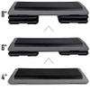 JupiterForce 43" Adjustable Workout Exercise Step Platform, Aerobic Steppers for Exercise with 4 Removable Risers for Home Gym Strength Training view 3