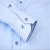 Alex Vando Mens Rayon Dress Shirts Wrinkle Free Regular Fit Stretch Button Down Shirt,Blue,S view 4