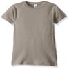 Marky G Apparel Girls' Big Sportswear Fine Jersey Longer Length T-Shirt, Titanium, Medium view 1