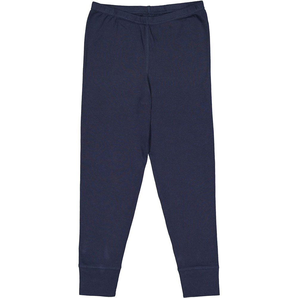 Marky G Apparel Girls' Big Baby Rib Pajama Pant, Navy, 10