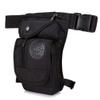 KPYWZER Nylon Thigh Drop Leg Bag for Men Women Fanny Pack Waist Bags Mens Travel Outdoors Crossbody Shoulder Pouch Black view 1