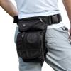 KPYWZER Nylon Thigh Drop Leg Bag for Men Women Fanny Pack Waist Bags Mens Travel Outdoors Crossbody Shoulder Pouch Black view 3