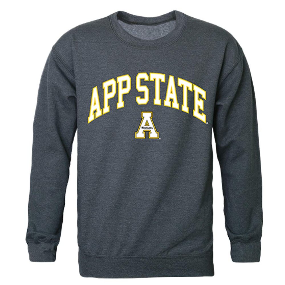 Appalachian State Mountaineers NCAA Campus Crewneck Sweatshirt - XX-Large, Heather Charcoal