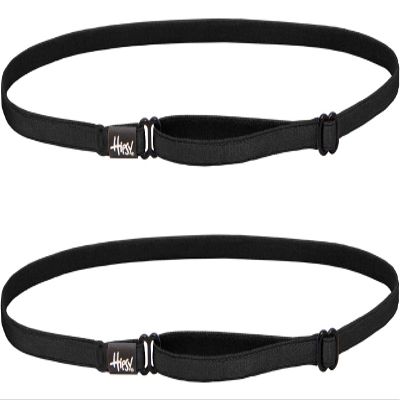 Hipsy Women's Elastic & Adjustable Running Headband Multi Pack (Elastic Black 2pk)