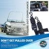 Pontoon & Boat Trailer Transom Straps (2PK) - 48" Tie Down Adjustable Boat Strap for Trailer - Outperforms Ratchet & Retractable Tie-Down Strap - Transom Tiedowns for Secure Transportation view 3
